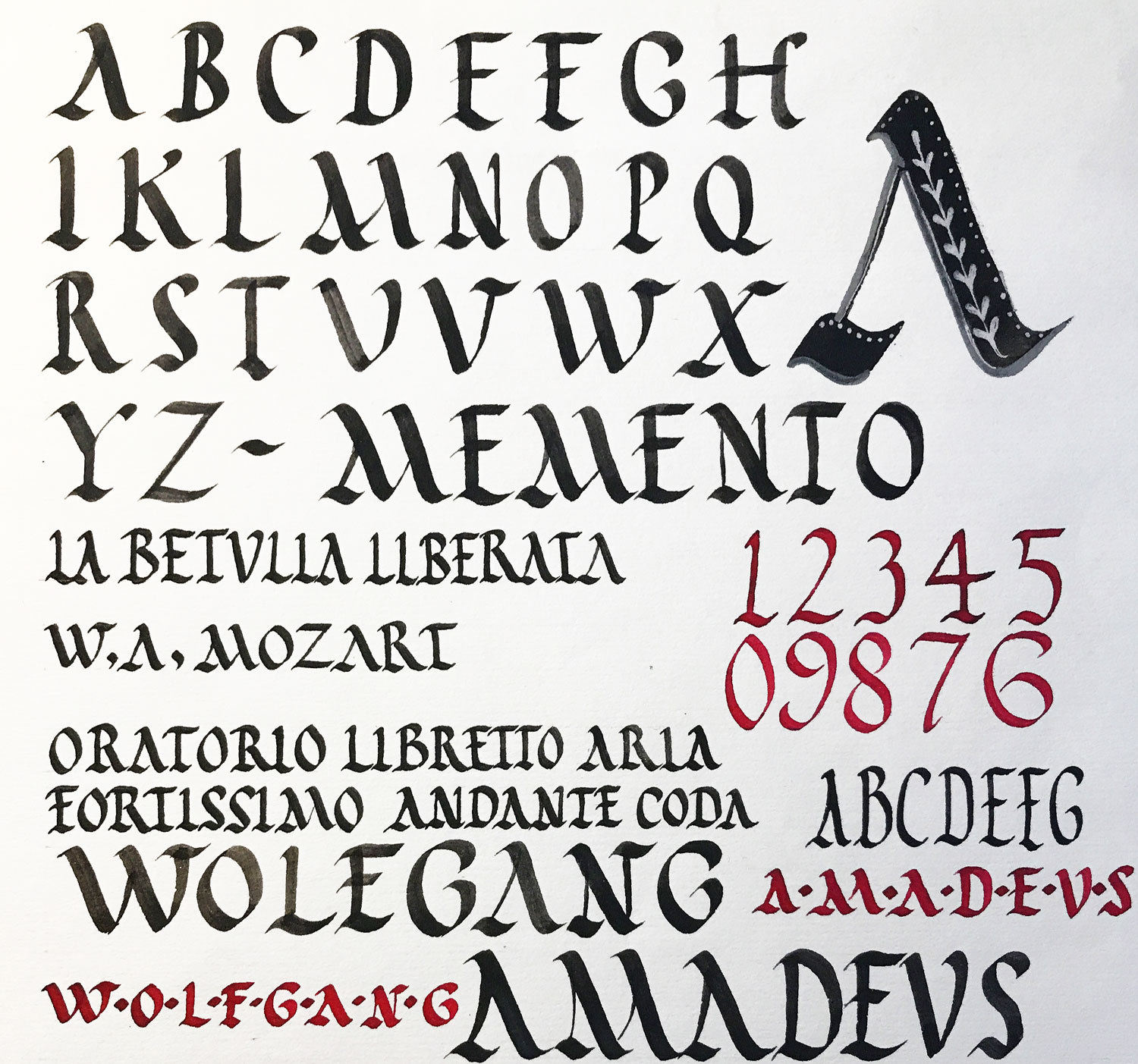 calligraphie rustica