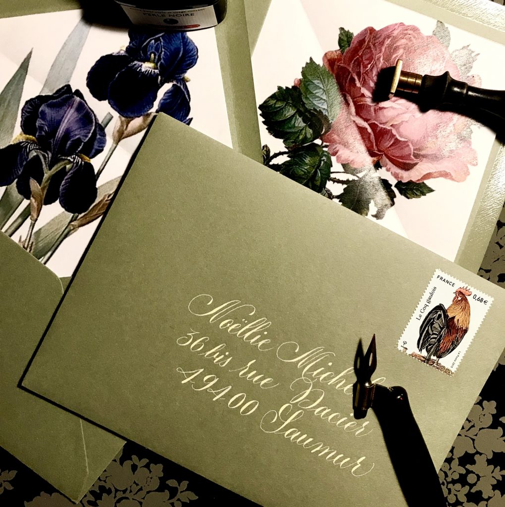 Enveloppe calligraphiée