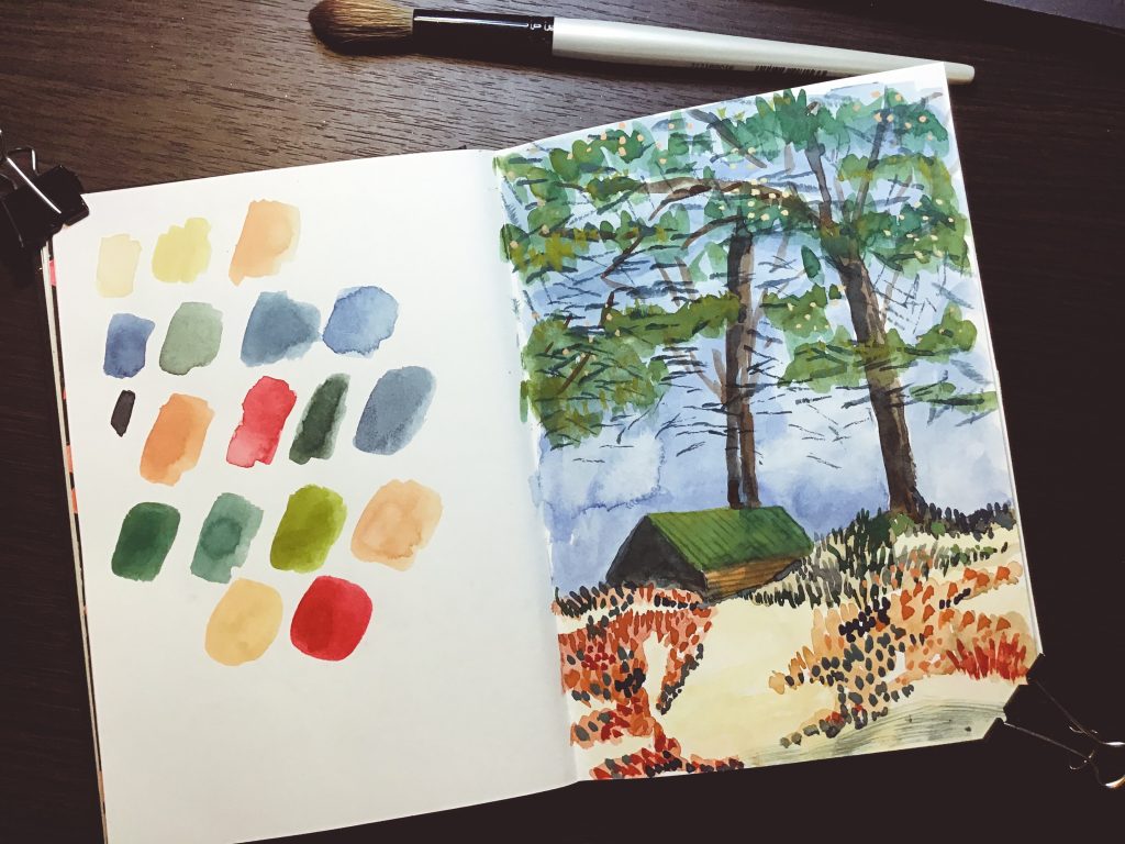 #artjournal #sketchbook #GOUACHE #ACRYLAGOUACHE