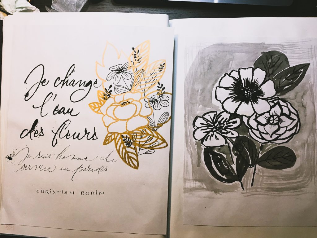 #artjournal #sketchbook #COLLAGE #CALLIGRAPHIE