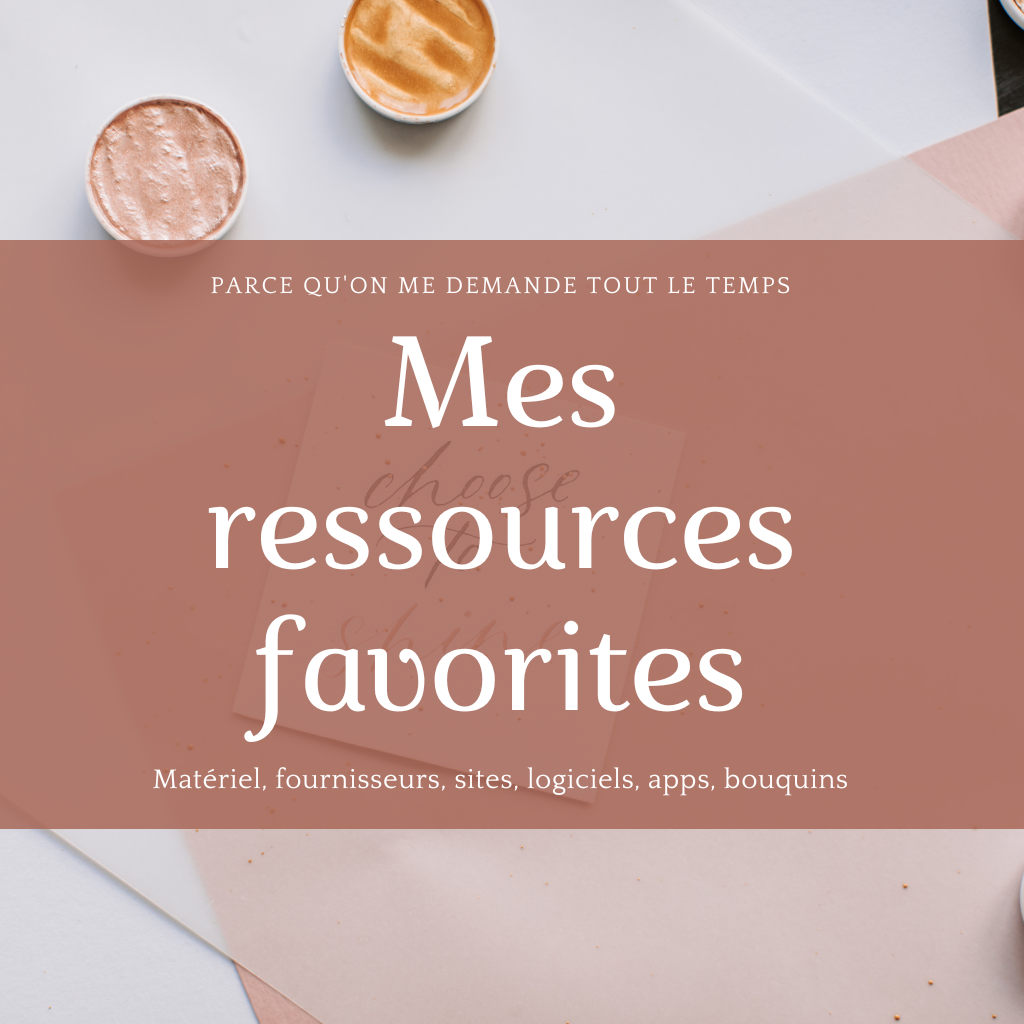 outils calligraphie moderne