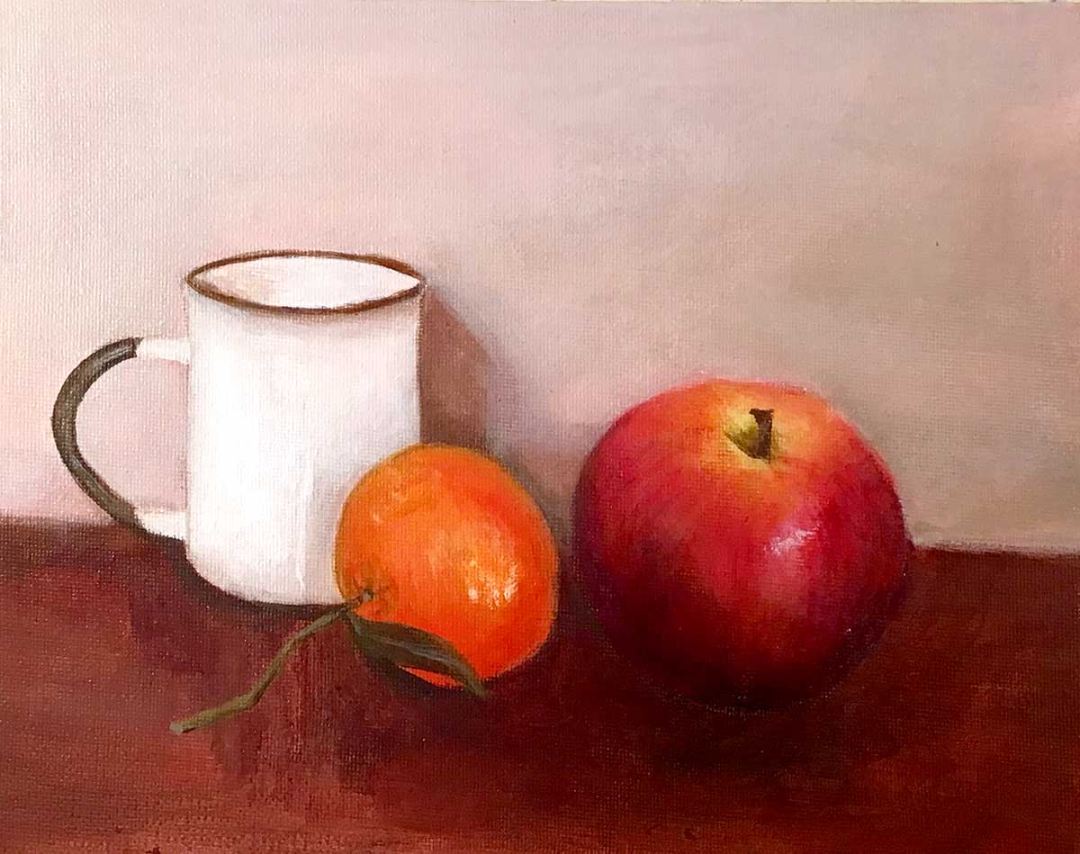 nature morte acrylique