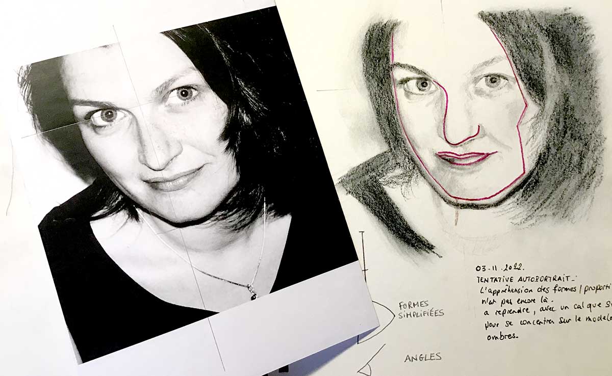 dessin graphite portrait