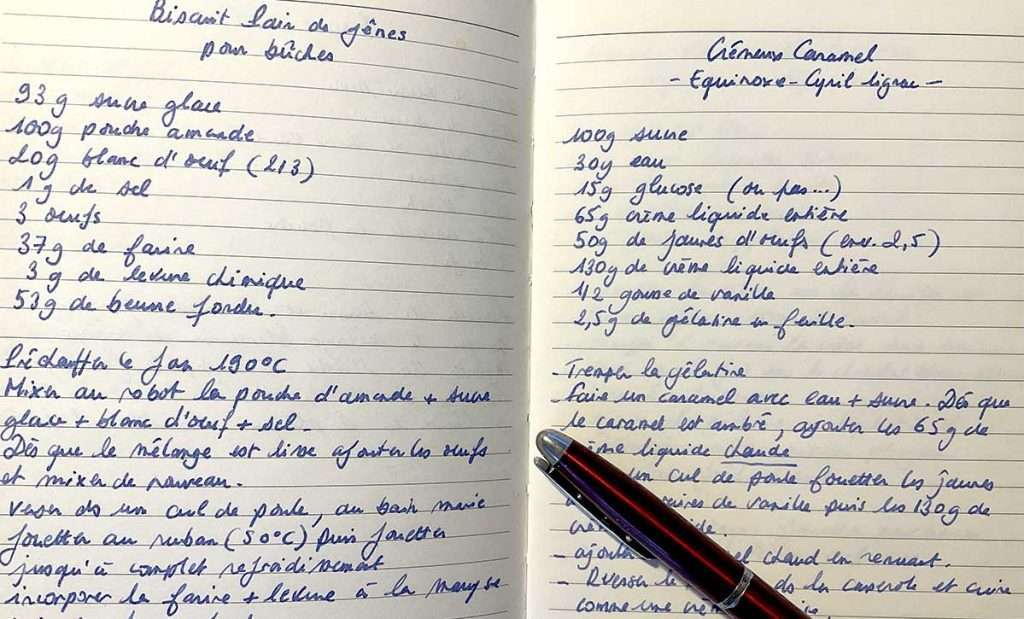 écriture manuscrite stylo plume